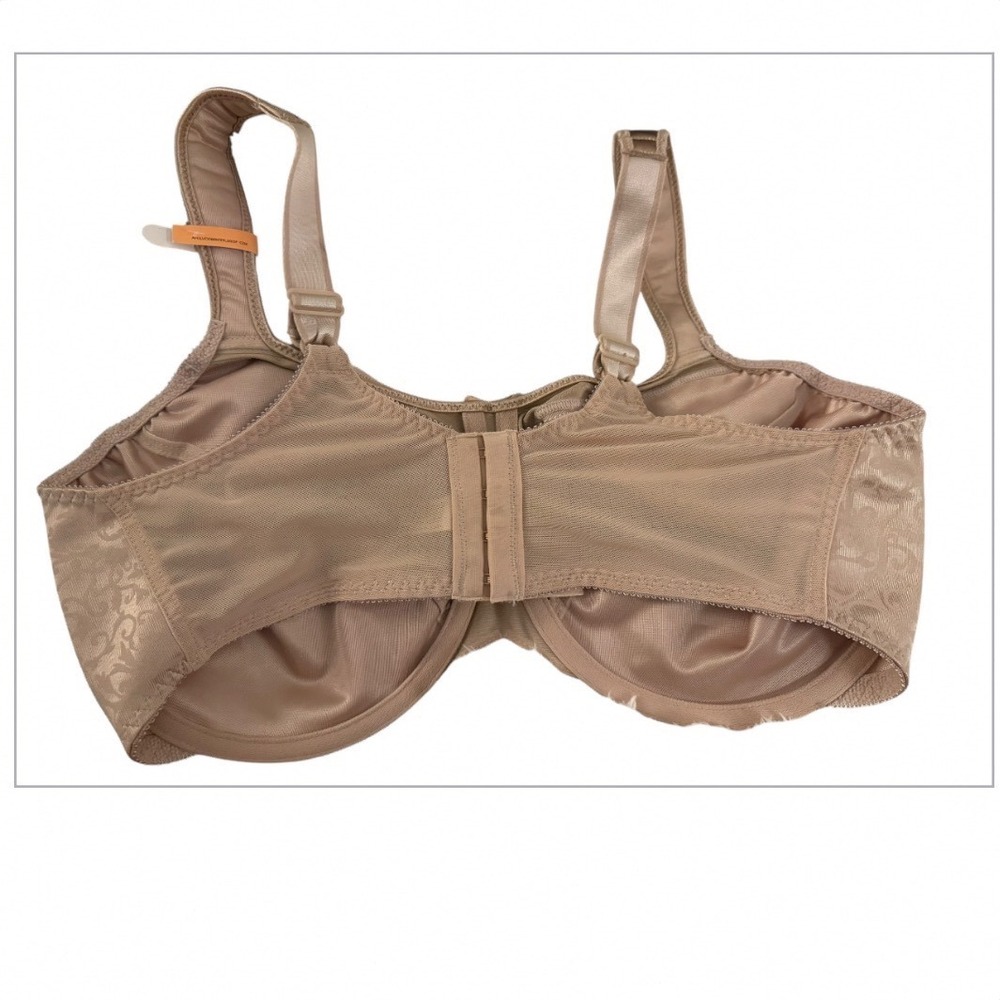 Glamorise nude colored underwire cross strap sports bra 38D - Picture 3 of 7
